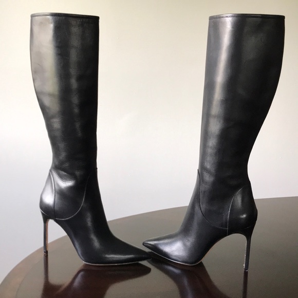 manolo blahnik knee high boots